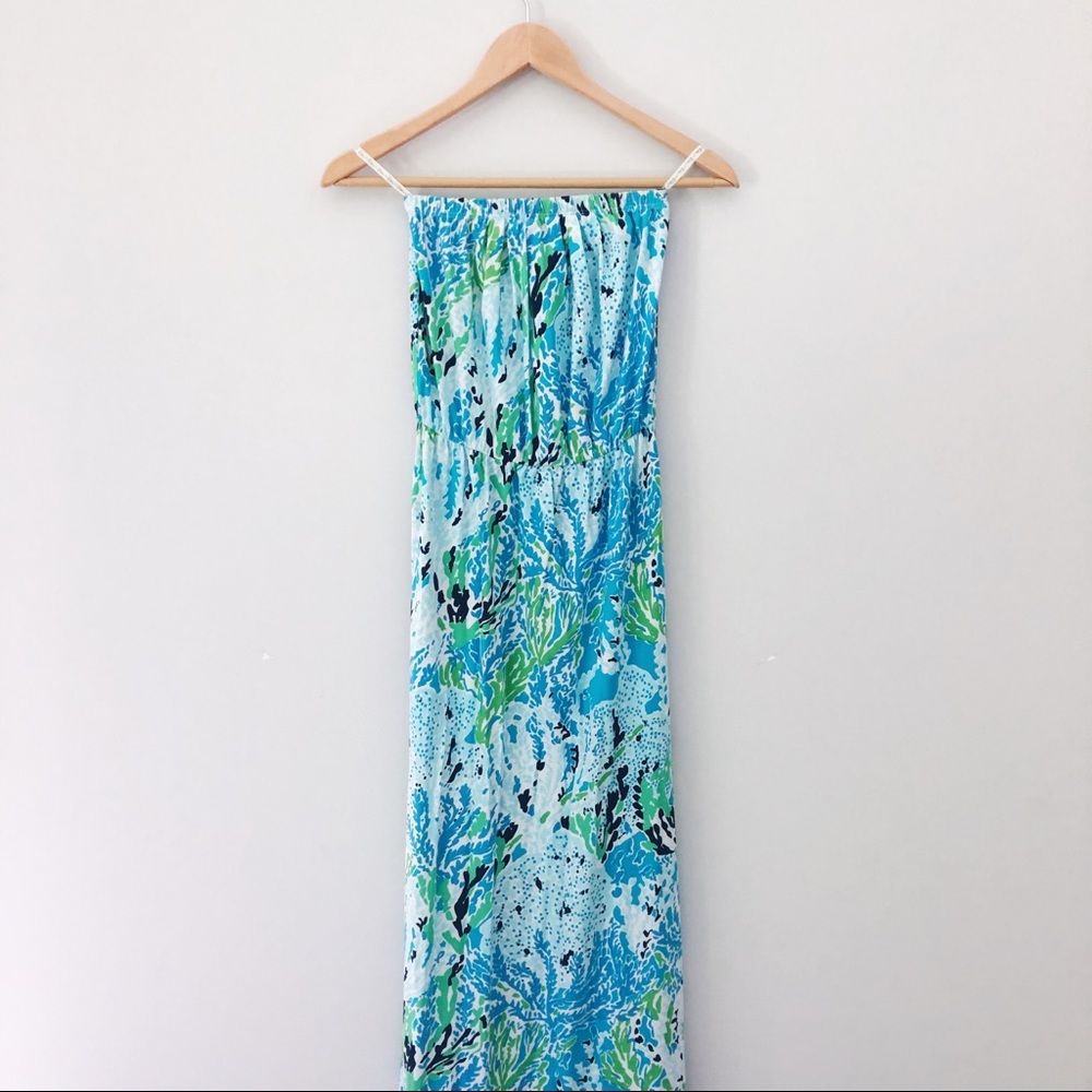 Lilly Pulitzer Strapless Maxi Dress